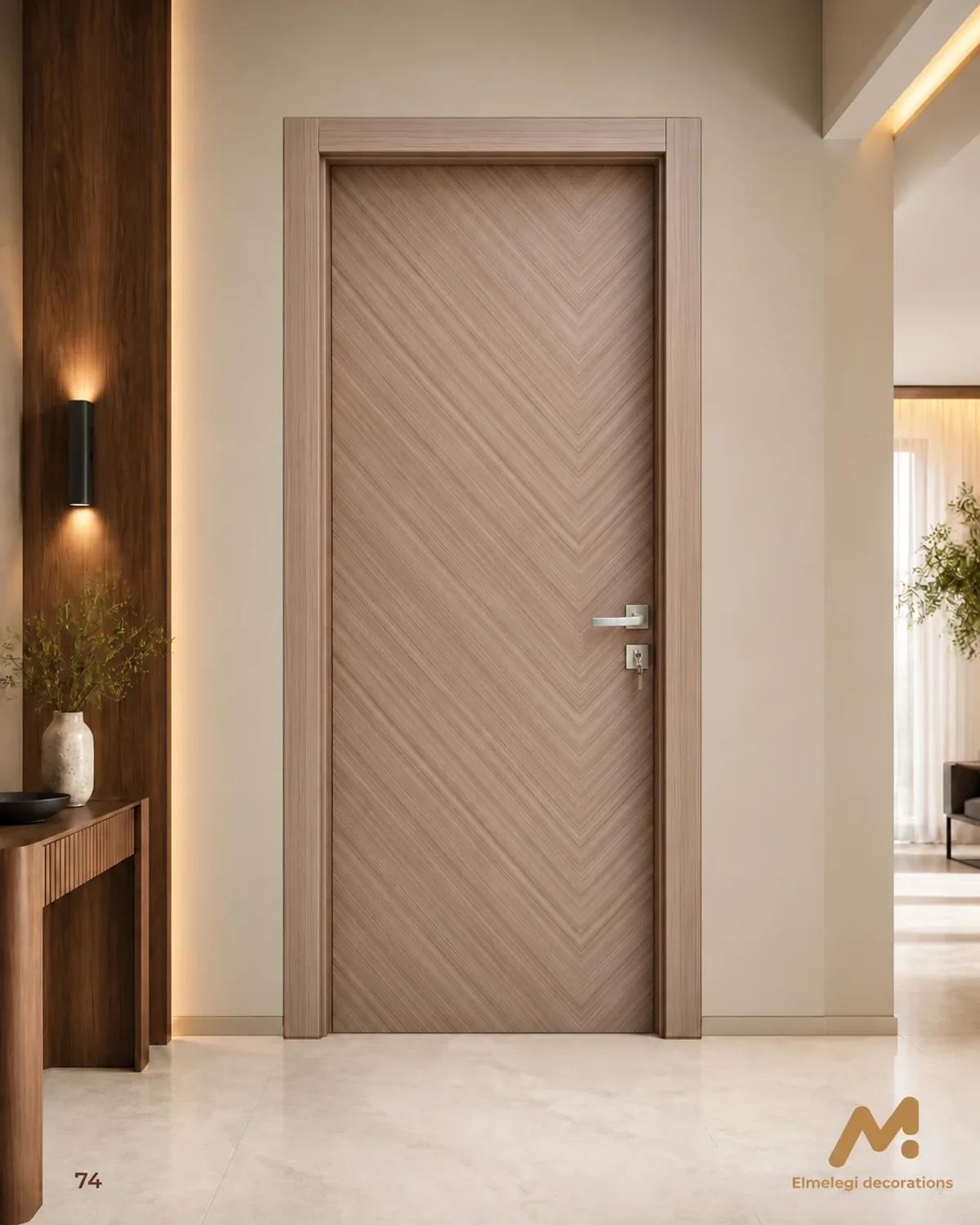 Interior doors 74 · Taupe Chevron